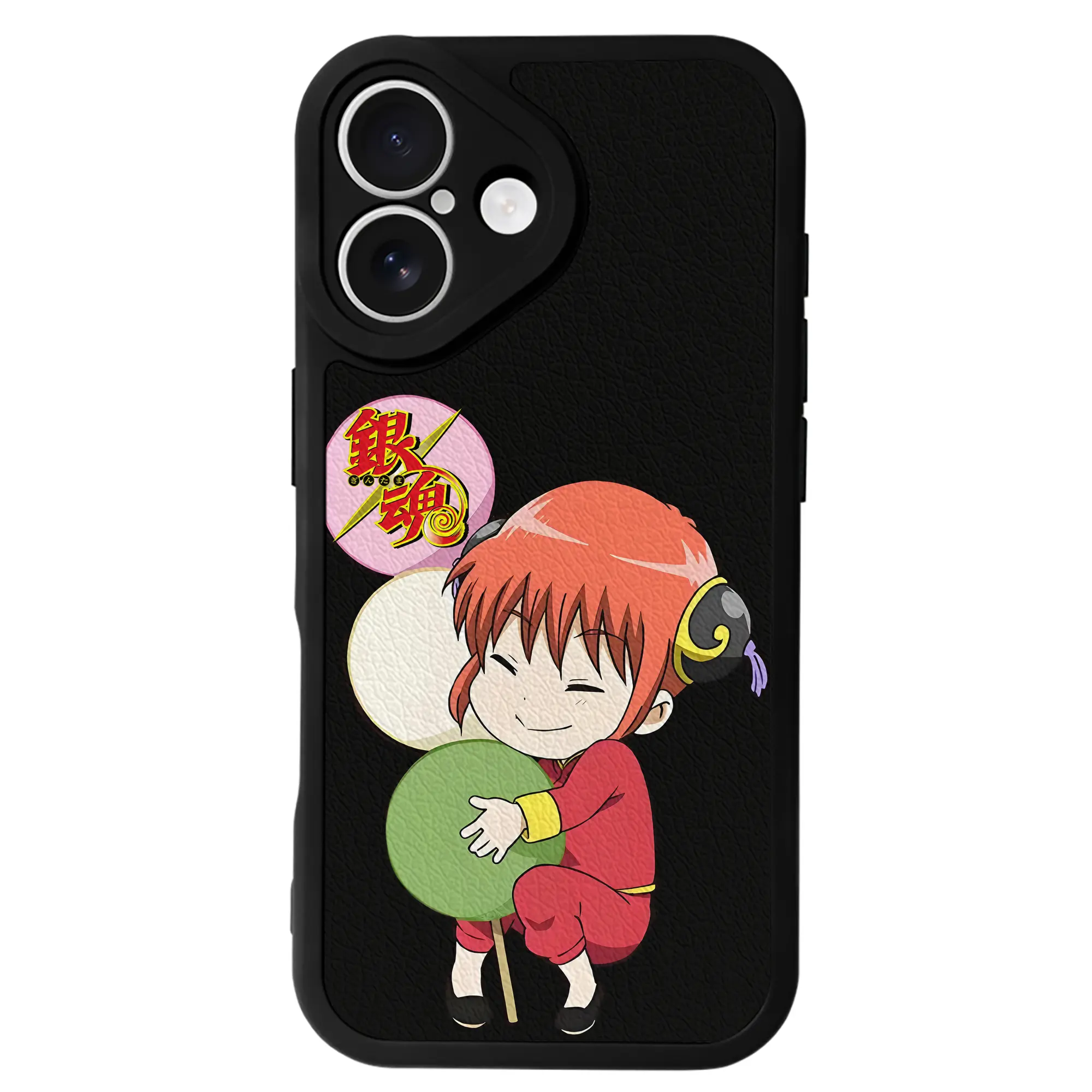 銀魂 グッズ 神楽 - IPhone 16シリーズ対応 ・ シリコンスマホケース ・ レザー調 ・ 高精度フィット ・ 耐衝撃 ・ ワイヤレス充電対応 ・ 精密カット